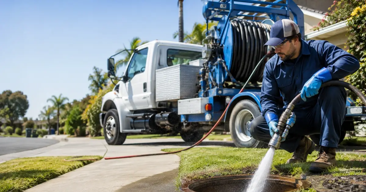 Hydro jet sewer cleaning Landers