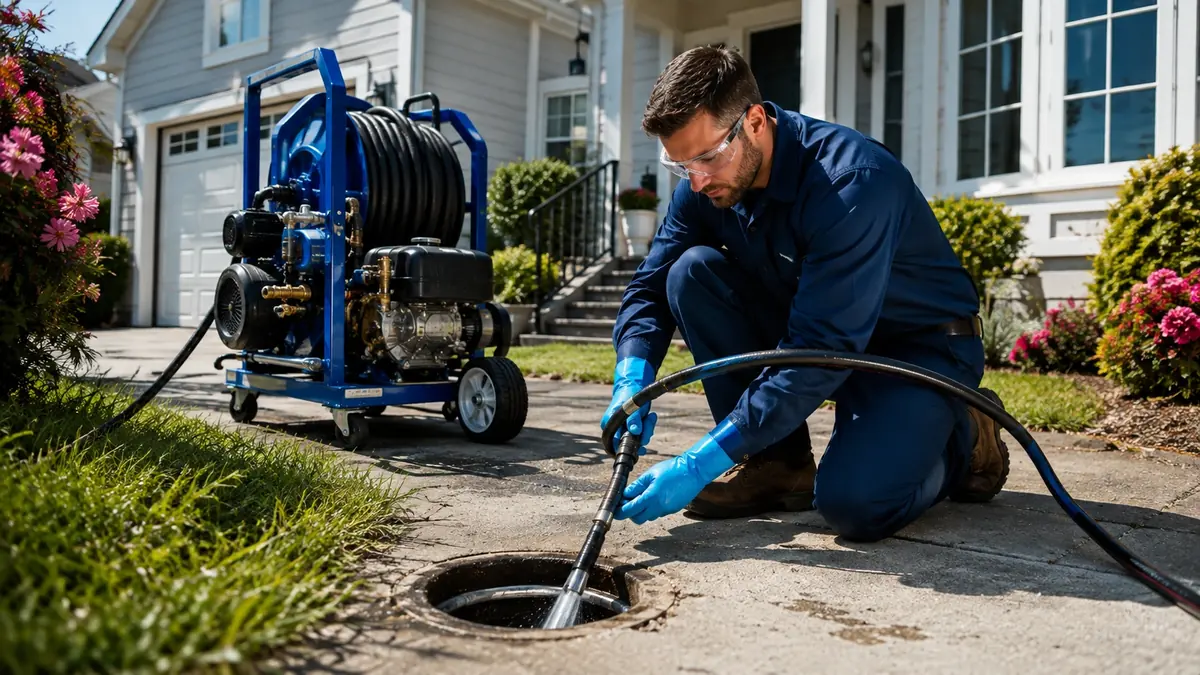 Residential Hydro Jet Drain Cleaning in Landers